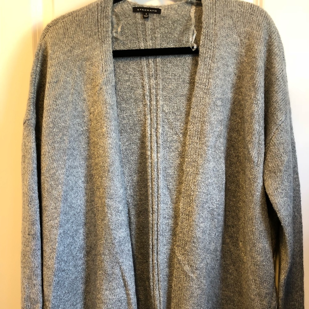 Oversized cardigan with side ties
